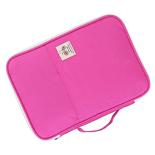 Tnfeeon A4 -Dokumentorganisator zu Einem Mehrfachen Taschendesign, das für Kurzfristige Geschäftsreisen Geeignet Ist (Rosenrot) von Tnfeeon