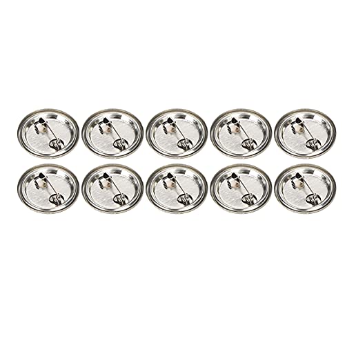 Blank Pin Button, 100 Stück Round Badge Making Supplies Clear Button Pin Badges Kit für DIY Handwerk Geschenke Souvenirs(25mm/1.0in) von Tnfeeon
