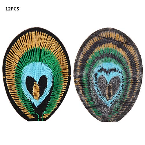 Tnfeeon DIY Sticked Badge Patches, 12pcs Stoffnähen Anwendung für Kleidung, Weich Tnfeeon DIY Sticked Badge Patches, 12pcs Stoffnähen Anwendung für Kleidung, Weich von Tnfeeon