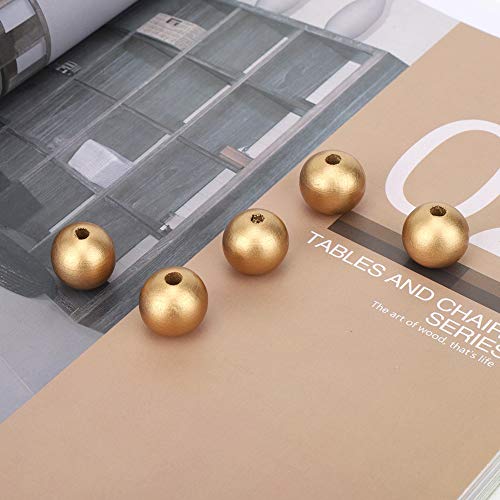 Tnfeeon DIY Wood Perlen Kit 100pcs Großes Loch Praktischer Schmuckmaterial für Perlenschnur Tnfeeon DIY Wood Perlen Kit 100pcs Großes Loch Praktischer Schmuckmaterial für Perlenschnur von Tnfeeon