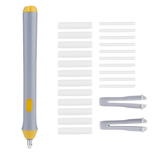 Tnfeeon Elektrischer Radiergummi Zum Zeichnen, Elektrische Radiergummis mit 22 Prozenter Füllstoff für das Tägliche Schreiben von Zeichnen Industriedesigns (GRAY) von Tnfeeon