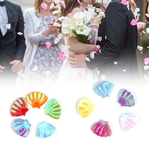 Tnfeeon Exquisite Farbenfrohe Paillettenparty Konfetti -Nageldekoration Material DIY für Birlesse/Hochzeit Parte 60g Sag (kleine Jakobsmuscheln) von Tnfeeon