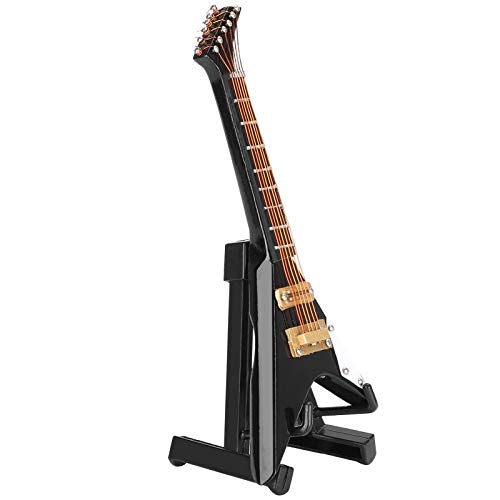 Tnfeeon Guitar Mini -Ornamente Setzen Ein Brillantes Modell in Form von V für 10 Cm Holz Schlafzimmersammlung von Tnfeeon