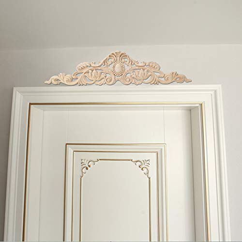 Tnfeeon Gummiholz Europäischer Stilschnitzanbau für -Heimdekoration, Vintage -Stil für Schrank, Fenster, Spiegel, 50 X 12 Cm Größe Tnfeeon Gummiholz Europäischer Stilschnitzanbau für -Heimdekoration, Vintage -Stil für Schrank, Fenster, Spiegel, 50 X 12 Cm Größe von Tnfeeon