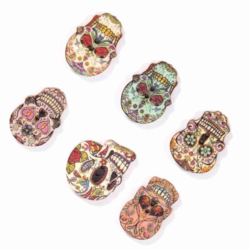 Tnfeeon Holzknöpfe 50pcs Gesunde und Umweltfreundliche Kleidungsdekoration Accessoires für DIY -Handwerksnähte Vorräte (Gemischt 1) von Tnfeeon