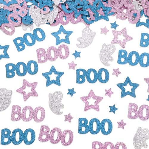 200 Stück Geschlecht Offenbarung Konfetti, Halloween Geschlecht Enthüllung Dekorationen Gruselige Geist Baby Boo Tisch Streudeko Glitzer Konfetti für Halloween Babyparty Tischdekoration 200 Stück Geschlecht Offenbarung Konfetti, Halloween Geschlecht Enthüllung Dekorationen Gruselige Geist Baby Boo Tisch Streudeko Glitzer Konfetti für Halloween Babyparty Tischdekoration von Tnoeuz