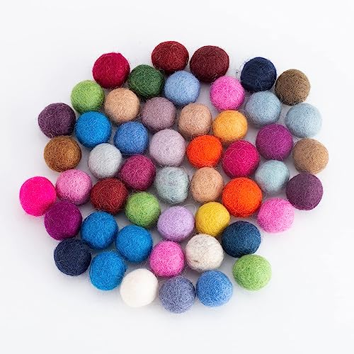 ToBeIT Pompons, Bunte Bommeln bälle Flauschigen Plüsch Bälle Pom Pom Set zum Basteln DIY Kreative Handwerk (B-2.0cm) von ToBeIT