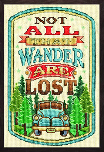 Design Works Crafts All That Wander, Baumwolle, Multifarbig, 20x30cm Design Works Crafts All That Wander, Baumwolle, Multifarbig, 20x30cm von Tobin