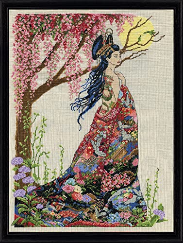 Tobin 2935 Queen of Silk Kreuzstich-Set, Baumwolle, Mehrfarbig, 40 x 56 x 0.1 cm von Tobin