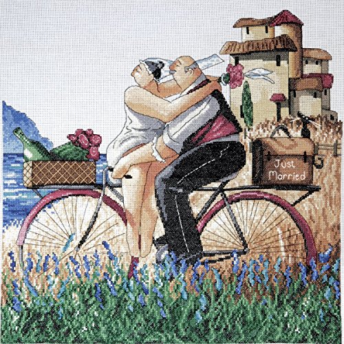 Tobin Kreuzstich Stickpackung Frisch verheiratet, Zählmuster Tobin Kreuzstich Stickpackung Frisch verheiratet, Zählmuster von Tobin
