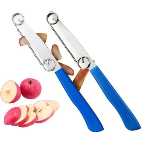 2 Stück Quick Slicing Knife | Juliennes Schäler Hobel für und Gemüse | Multifunktions Obstschäler mit verstellbarer Feder | Kartoffelschneider Schnellschneidemesser für Kitchen Gadgets 2 Stück Quick Slicing Knife | Juliennes Schäler Hobel für und Gemüse | Multifunktions Obstschäler mit verstellbarer Feder | Kartoffelschneider Schnellschneidemesser für Kitchen Gadgets von TocaFeank