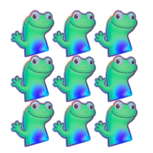 Eidechsenaufkleber | 9 Stücke Buntes Echsenmeme Aufkleber Vinyl Aufkleber | Lustige Verrücktecore Animal Meme | Süßes Reptilien Laptop | Lustige Aufklebers im Gecko -Stil für Autos und Lastwagen von TocaFeank