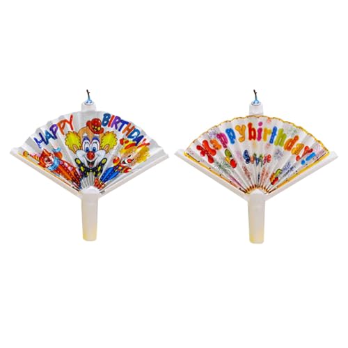 Neuheit Fan Geburtstagskerze | 2-PACK Fächerförmige Überraschungskerze | Magische Kerzen Zum Erneuten Anzünden Für Kinder | Automatisch Aufklappbare Fächer Geburtstags Wunschkerzen Für Kuchen Neuheit Fan Geburtstagskerze | 2-PACK Fächerförmige Überraschungskerze | Magische Kerzen Zum Erneuten Anzünden Für Kinder | Automatisch Aufklappbare Fächer Geburtstags Wunschkerzen Für Kuchen von TocaFeank