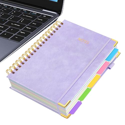 TocaFeank Schulhefte | B5 liniert Journal mit abnehmbarem Trenner,300 Seiten Notizblock für Schüler Lehrer Meeting College Studium Notizen Schule Zuhause von TocaFeank