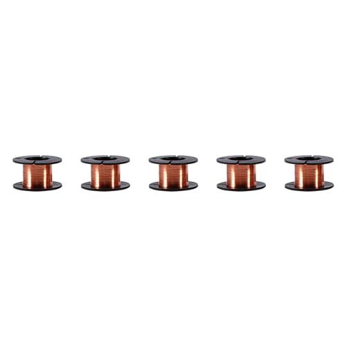 5 Rollen Emaillierter Kupferdraht Draht, 0,1 mm Emaillierter Kupferdraht 12 m Emaillierter Reparaturdraht für Verbinden Löten Oder Herstellung eines Elektromagnet Motormodells 5 Rollen Emaillierter Kupferdraht Draht, 0,1 mm Emaillierter Kupferdraht 12 m Emaillierter Reparaturdraht für Verbinden Löten Oder Herstellung eines Elektromagnet Motormodells von Tocekat
