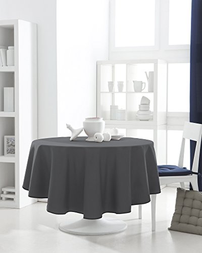 Today 256302 Tischdecke, rund, Polyester, 180 x 180 cm, Canon-Fusil/Grau, 180 x 180 cm, Anthrazit Today 256302 Tischdecke, rund, Polyester, 180 x 180 cm, Canon-Fusil/Grau, 180 x 180 cm, Anthrazit von Today