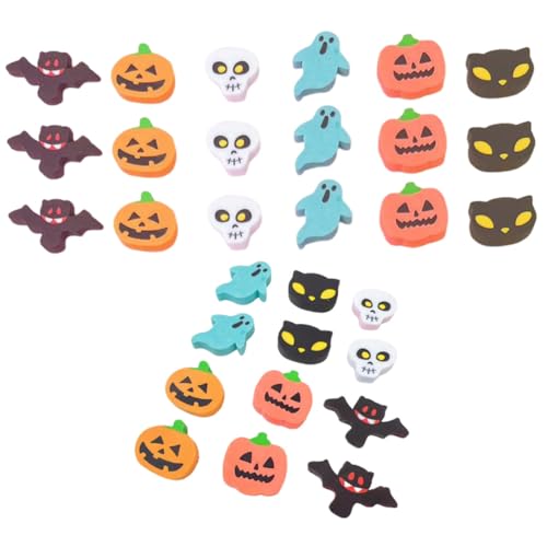 100 Stück Halloween Radiergummis Süße Mini Radierer Kürbis Fledermaus und Skelett Design Partys Geschenktüten und Schuldekoration 100 Stück Halloween Radiergummis Süße Mini Radierer Kürbis Fledermaus und Skelett Design Partys Geschenktüten und Schuldekoration von Toddmomy