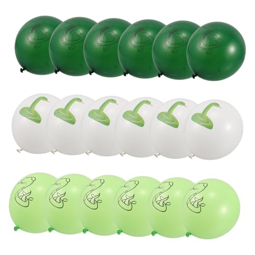 18Stücke Schlangen Geburtstagsdekorationen Kreatives Schlangenballon für Tierpartys Luftballons mit Einzigartigem Design für Unvergessliche Feiern von Toddmomy