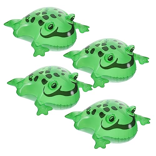 4Satz Aufblasbare Frösche Froschballon für Pool und Garten Cartoon Deko für Elastischem Seil für Mehr Spaß und Fotomöglichkeiten von Toddmomy