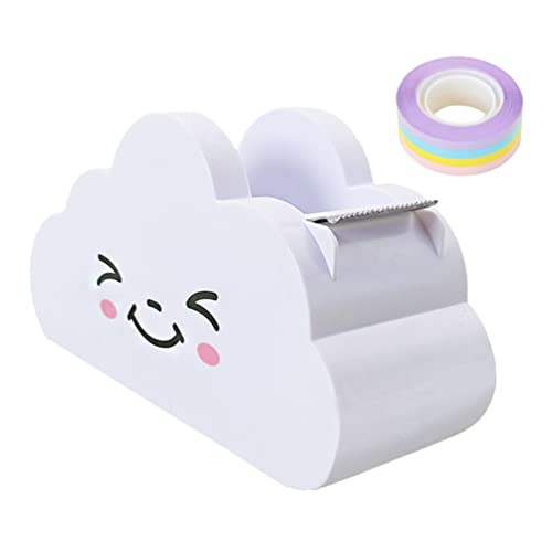 Cloud Tape Spender Washi Papierschneider Cartoon Klebebandabroller mit Regenbogen Klebeband für Kinder Schule Büro Schreibwaren Zubehör von Toddmomy