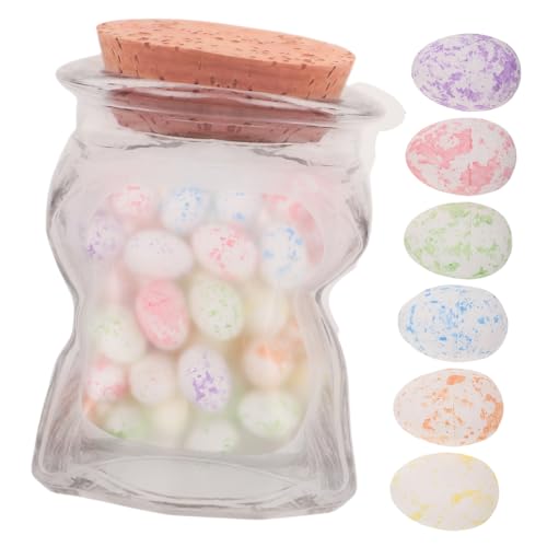 Toddmomy 1 Osterei Geschenkpackung Konfettieier Schaumeier Minischäume Eierdeko Basteleier Schaumdeko Eier Eierdeko Ornamente Osterparty Tischaccessoires Kunststoff von Toddmomy