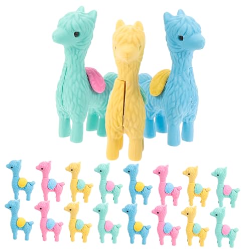 Toddmomy 1 Satz Assembly Alpaka -radiergummi Figur Kind Klein Mini Radiergummi Tiere Schule Entzückender Alpaka-radiergummi Alpaka Radiergummis Süße Schulsachen 20 Stück von Toddmomy
