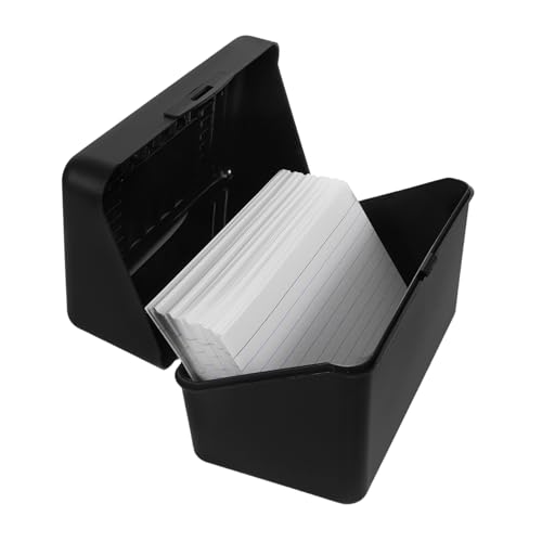 Toddmomy 1 Satz Indexkarten Aufbewahrungsbox mit Notizblock und Linierten Karten Praktische und Langlebige Lösung für Büroorganisation für Notizen und Rezepte Toddmomy 1 Satz Indexkarten Aufbewahrungsbox mit Notizblock und Linierten Karten Praktische und Langlebige Lösung für Büroorganisation für Notizen und Rezepte von Toddmomy