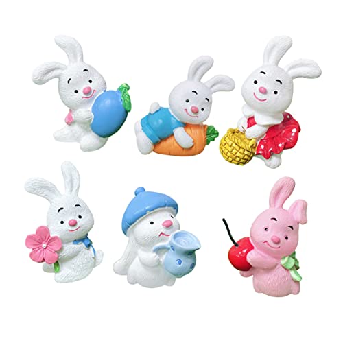 Toddmomy 1 Satz Kaninchenautoverzierung Plüsch Mini Dekorationen Hase Häschen Kuchen Topper Kuchen -topper Harz 6 Stück Toddmomy 1 Satz Kaninchenautoverzierung Plüsch Mini Dekorationen Hase Häschen Kuchen Topper Kuchen -topper Harz 6 Stück von Toddmomy