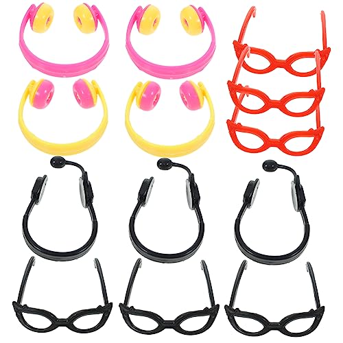 Toddmomy 1 Satz Mini -Kopfhörer Brillenspielzeug deko gläser Puppen-Anzieh-Kopfhörer Puppen-Headset-Requisiten mädchen Puppe Brille Puppenbrille, Plastik Toddmomy 1 Satz Mini -Kopfhörer Brillenspielzeug deko gläser Puppen-Anzieh-Kopfhörer Puppen-Headset-Requisiten mädchen Puppe Brille Puppenbrille, Plastik von Toddmomy