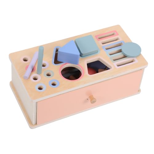 Toddmomy 1 Satz Montessori Sortierbox aus Holz und Formspielzeug für Kleinkinder Jahre Feinmotorik und Frühkindlichen Bildung mit Sicherem Design und Interaktivem Lernen von Toddmomy