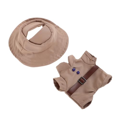 Toddmomy 1 Satz Puppenkleidung interaktive Puppen Zubehör für Babypuppen verschleißfeste Puppenversorgung Kleidung für Plüschpuppen Puppen-Outfit Puppe süße Kleidung Polyester Khaki von Toddmomy