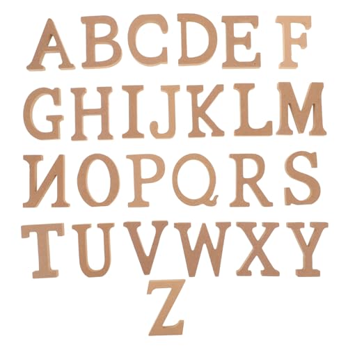 Toddmomy 1 Set Holzbuchstaben Ornamente Heimdekoration Babyparty Dekorationen Holzbuchstabenblöcke Kleine Holzbuchstaben Kleine Holzbuchstaben Zum Basteln Buchstaben Charms Zubehör von Toddmomy