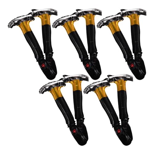Toddmomy 10 Stück Ballon Hammer Aufblasen Sprenghammer Hammerspielzeug Für Kleinkinder Hammer Hammer Clown-hammer Aufblasbarer Hammer Hammerkostüm Aluminiumfolie von Toddmomy