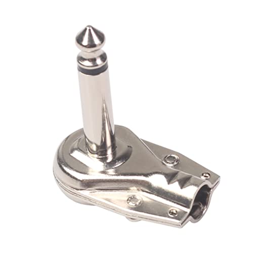 Toddmomy 10 Stück Effektpedal Anschlussstecker für Gitarren Pedalboard Robuste Kabeladapter für Professionelle Musiker und Gitarrenliebhaber Silberfarben von Toddmomy