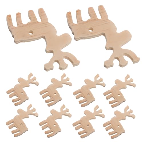 Toddmomy 10 Stück Holz Hirsch Bastelarbeiten Heimdekoration Rentier Holzornament Holztier Hirsch Holzanhänger Holzrentier Weihnachtsdekoration Holzausschnitte Kunst Kleines Toddmomy 10 Stück Holz Hirsch Bastelarbeiten Heimdekoration Rentier Holzornament Holztier Hirsch Holzanhänger Holzrentier Weihnachtsdekoration Holzausschnitte Kunst Kleines von Toddmomy