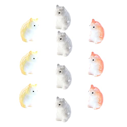 Toddmomy 10 Stück Kunstharz Figuren für Kuchendekoration Desktop Dekoration Tierische Ornamente für Party und Zuhause von Toddmomy