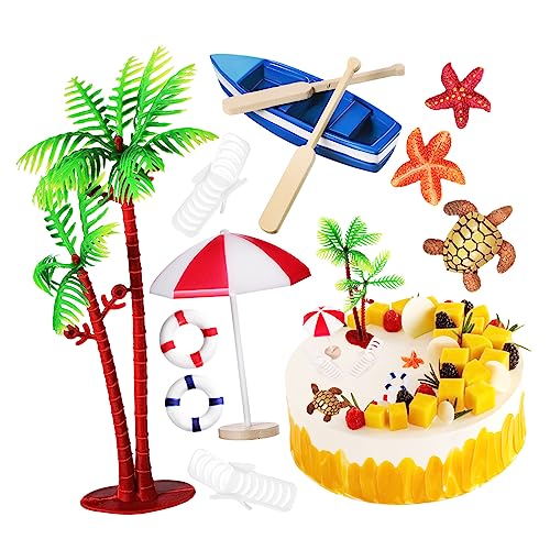 Toddmomy 10 Stück Sommerliche Kuchen Deko Teilig mit Boot Sonnenschirm Liegestuhl Strand Tortendekoration für Geburtstagsfeier und Sommerparty Toddmomy 10 Stück Sommerliche Kuchen Deko Teilig mit Boot Sonnenschirm Liegestuhl Strand Tortendekoration für Geburtstagsfeier und Sommerparty von Toddmomy
