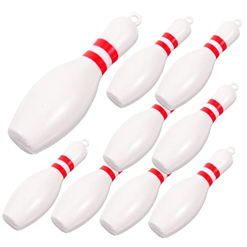 Toddmomy 10 Stück Teiliges Bowling Pin Schlüsselanhänger Langlebiger Anhänger aus Hochwertigem Material Dekoratives Sportmotiv zum Aufhängen an Taschen und Rucksäcken Praktische von Toddmomy