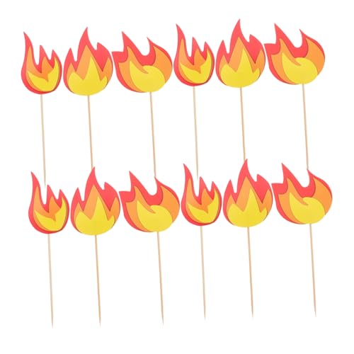 Toddmomy 10 Stück Teiliges Feuerwehr Auto Cupcake Toppers Einfache Anwendung Vielseitig für Feuerwehr Themengeburtstag Kompatibel für Kuchen und Muffins Lebhafte Partydekoration für von Toddmomy