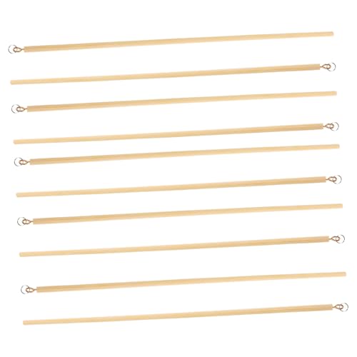 Toddmomy 10 Stück Teiliges Holz Steuerstäbe für Schattenpuppen Langlebige Steuerstäbe für DIY Bastelprojekte Fördert Kreativität Motorik und Hand Auge Koordination von Toddmomy