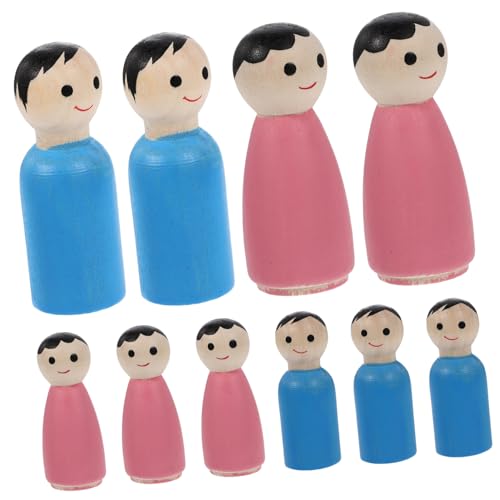 Toddmomy 10 Stück Teiliges Mini Holzpuppen zum Bemalen DIY Holzfiguren Dekoration Rosa Mädchen Blaue Jungen Glatte Oberfläche für und Wohnaccessoires Toddmomy 10 Stück Teiliges Mini Holzpuppen zum Bemalen DIY Holzfiguren Dekoration Rosa Mädchen Blaue Jungen Glatte Oberfläche für und Wohnaccessoires von Toddmomy