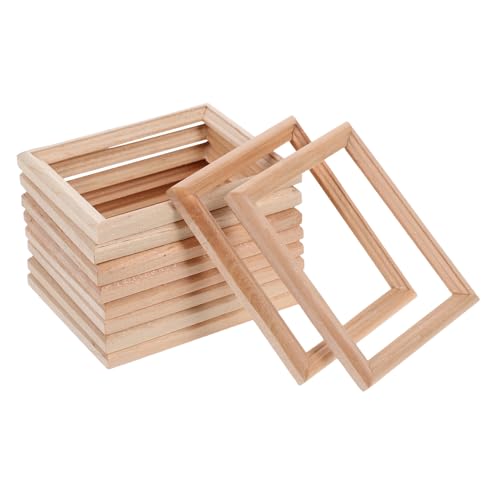 Toddmomy 10 Stück Teiliges Miniatur Holz Bilderrahmen Dekorative Mini Häuser Ornamente Lebendige Handgefertigte Mikro Fotorahmen für Puppenhaus Dekoration Naturfarben Sicher und Detailreich Toddmomy 10 Stück Teiliges Miniatur Holz Bilderrahmen Dekorative Mini Häuser Ornamente Lebendige Handgefertigte Mikro Fotorahmen für Puppenhaus Dekoration Naturfarben Sicher und Detailreich von Toddmomy