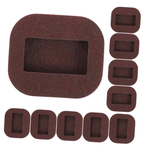 Toddmomy 10 Stück Teiliges Möbelgleiter aus Filz rutschfeste Caster Cups für Stuhl Möbelbeine Schützende Filzuntersetzer für Laminat Hartböden Leise und Bodenschonend Geeignet für von Toddmomy
