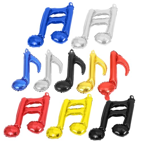 Toddmomy 10 Stück Teiliges Musiknoten Aluminiumfolie Luftballon Vielseitige Partydeko für Geburtstagsfeier Musikthemen Wiederverwendbar Luft und Heliumgeeignet Langlebig und Einfach Toddmomy 10 Stück Teiliges Musiknoten Aluminiumfolie Luftballon Vielseitige Partydeko für Geburtstagsfeier Musikthemen Wiederverwendbar Luft und Heliumgeeignet Langlebig und Einfach von Toddmomy