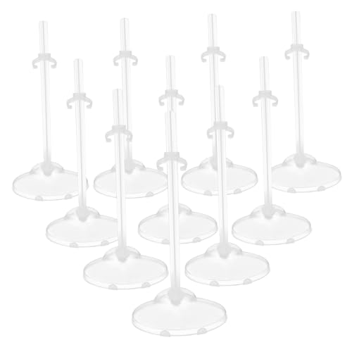 Toddmomy 10 Stück Teiliges Transparentes Puppenständer aus Kunststoff Hohe Stabile Puppenhalter zur Vielseitigen Display und Aufbewahrungslösung für Sammler und Actionfiguren Toddmomy 10 Stück Teiliges Transparentes Puppenständer aus Kunststoff Hohe Stabile Puppenhalter zur Vielseitigen Display und Aufbewahrungslösung für Sammler und Actionfiguren von Toddmomy