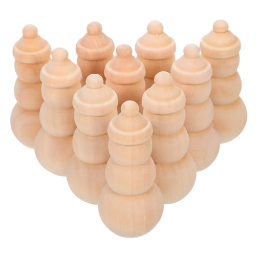 Toddmomy 10 Stück Unvollendete Hölzerne Schneemann-stiftpuppen, Weihnachtsschneemann-holzstiftfiguren, Puppenkörper Für Kinder, Diy-handwerk, Home-party-dekoration Toddmomy 10 Stück Unvollendete Hölzerne Schneemann-stiftpuppen, Weihnachtsschneemann-holzstiftfiguren, Puppenkörper Für Kinder, Diy-handwerk, Home-party-dekoration von Toddmomy