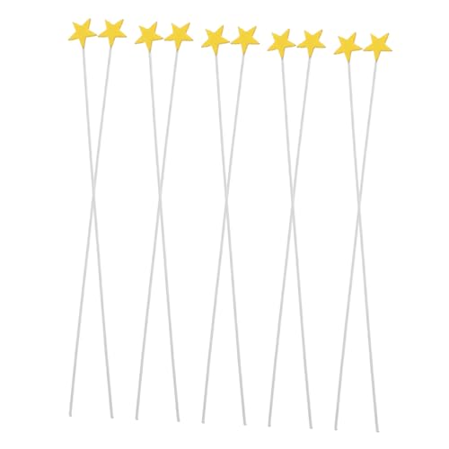 Toddmomy 100 Stück Kuchendekoration Tortenaufsatz Zum Thema Weltraum Alles Zum Geburtstag Cupcake Topper Geburtstagstorte Topper Sterne Nähnadeln Mit Farbigen Köpfen Yellow Schaum von Toddmomy