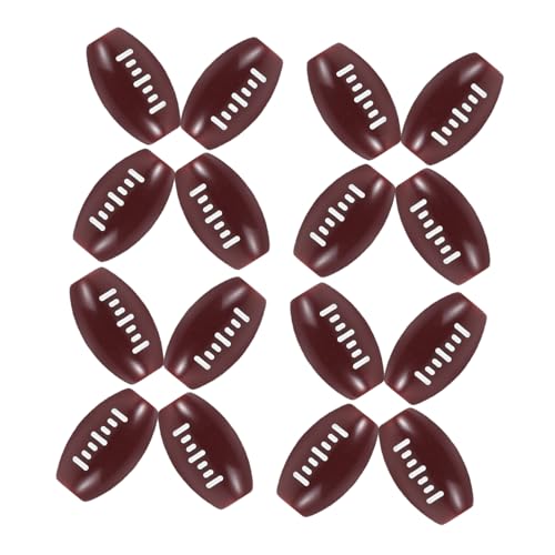 Toddmomy 100 Stück Rugby-perlen Fußballperlen Kugelperlen Für Die Schmuckherstellung Sportbälle Schmuck Perlenanhänger Selber Machen Diy -schmuckzubehör Acryl Dark Brown von Toddmomy