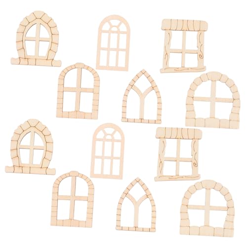 Toddmomy 100 Stück Unvollendete Hölzerne Feentüren, Miniatur-Garten-elch-zwerg-türdekorationen, Weihnachts-mini-Ornamente Für DIY-feenhaus, Mikro-Landschaft, Bonsai von Toddmomy