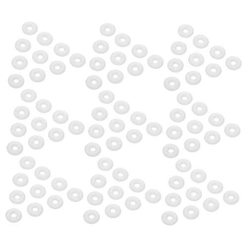 Toddmomy 100 Stück Weiße Gummi Spacer Perlen Rutsch Armband Abstandshalter Positionierungsperlen für Schmuckherstellung Handgelenksschutz von Toddmomy